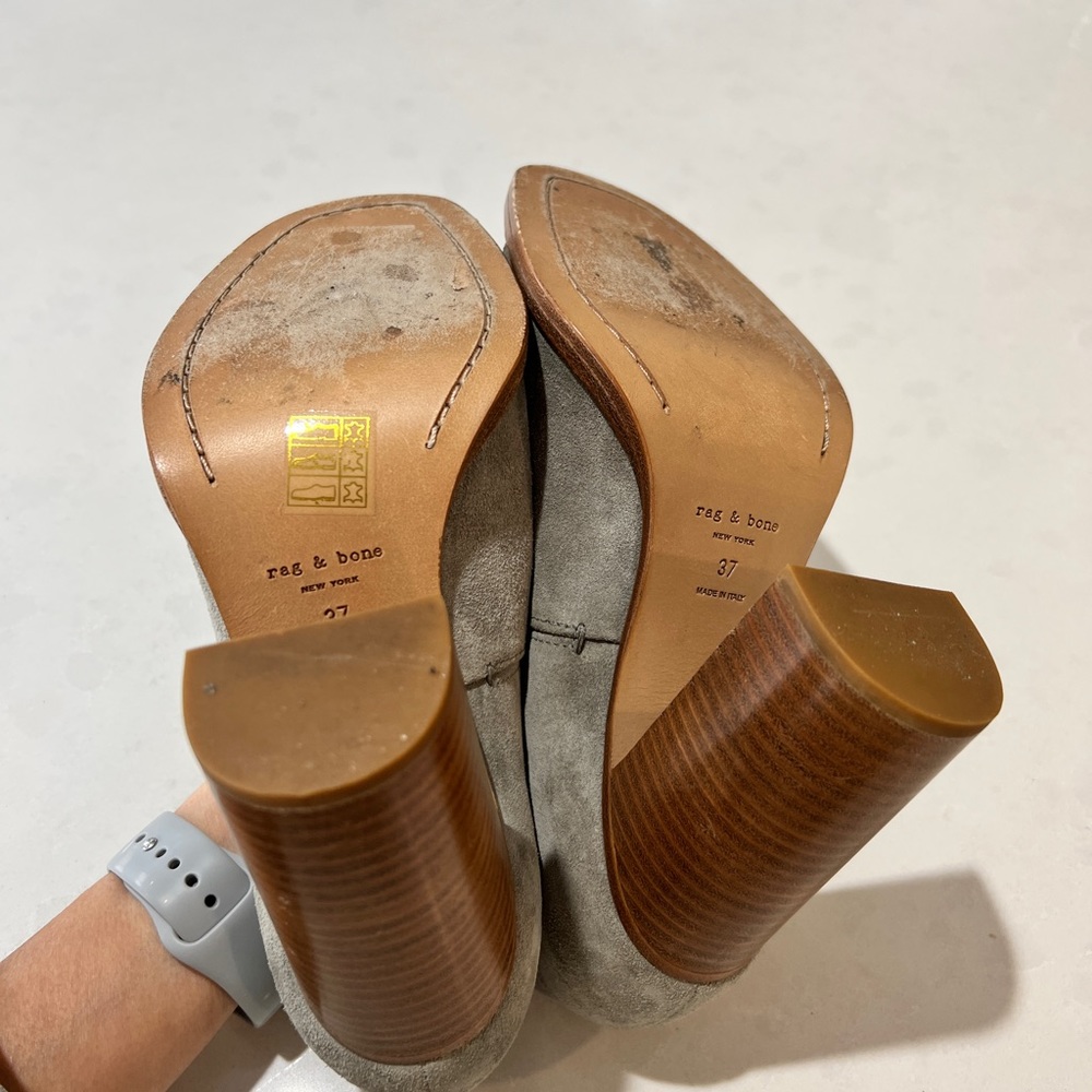 Rag & Bone Suede Myra Open Toe Bootie - image 7